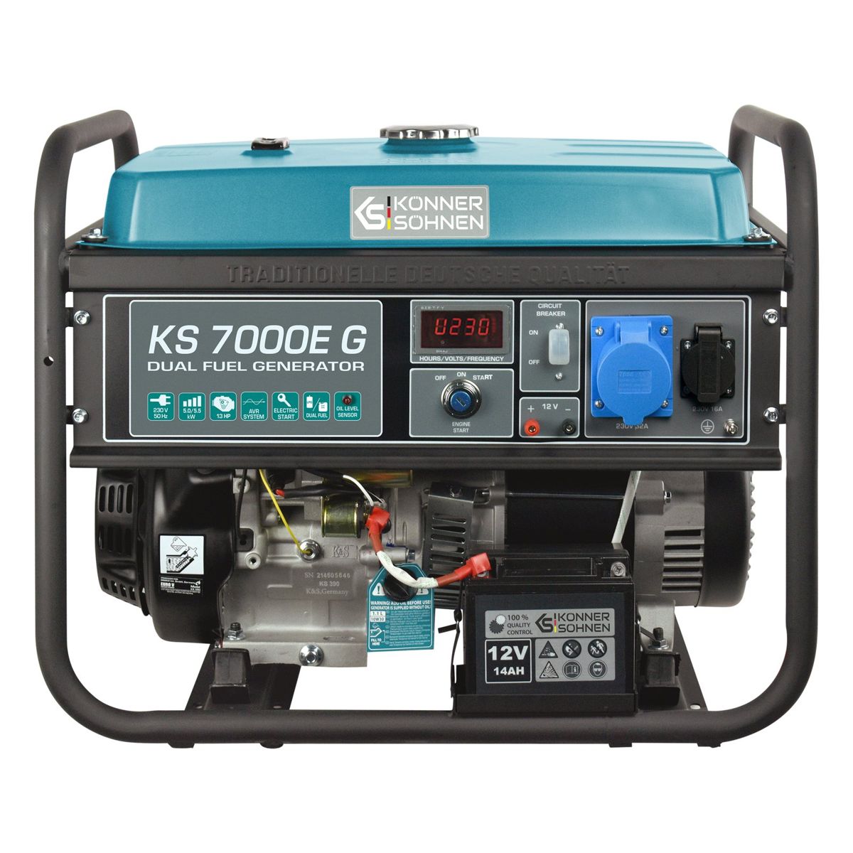 Генератор газобензиновий «Könner & Söhnen» KS 7000E G