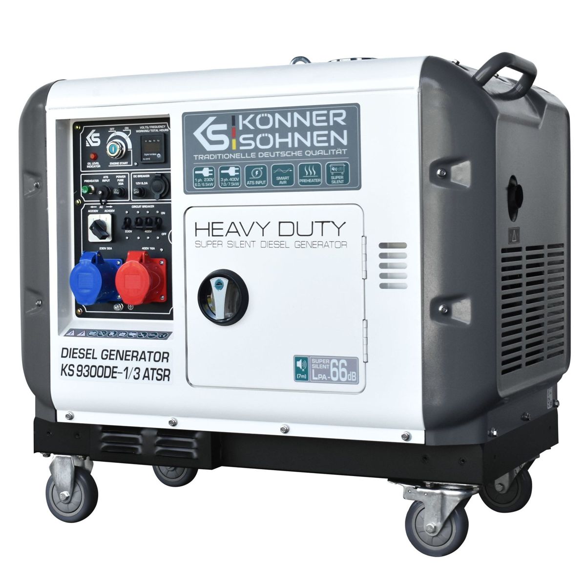 Дизельний генератор «Könner & Söhnen» KS 9300DE-1/3 ATSR (EURO V) — фото 2