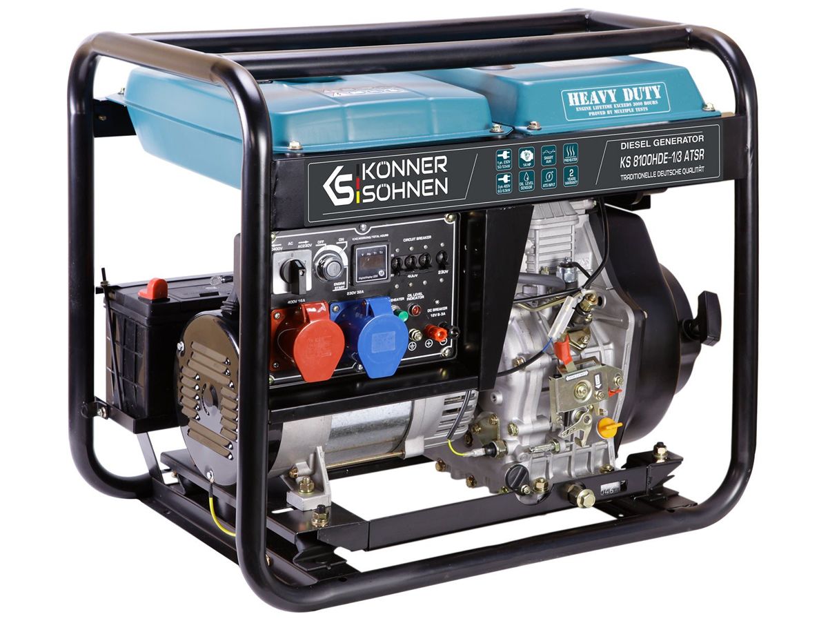 Дизельний генератор «Könner & Söhnen» KS 8100HDE-1/3 ATSR (EURO V) — фото 3