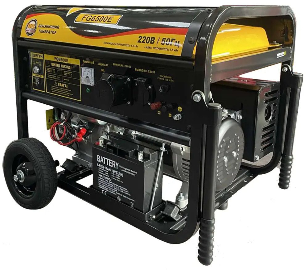 Бензиновий генератор Forte FG6500E