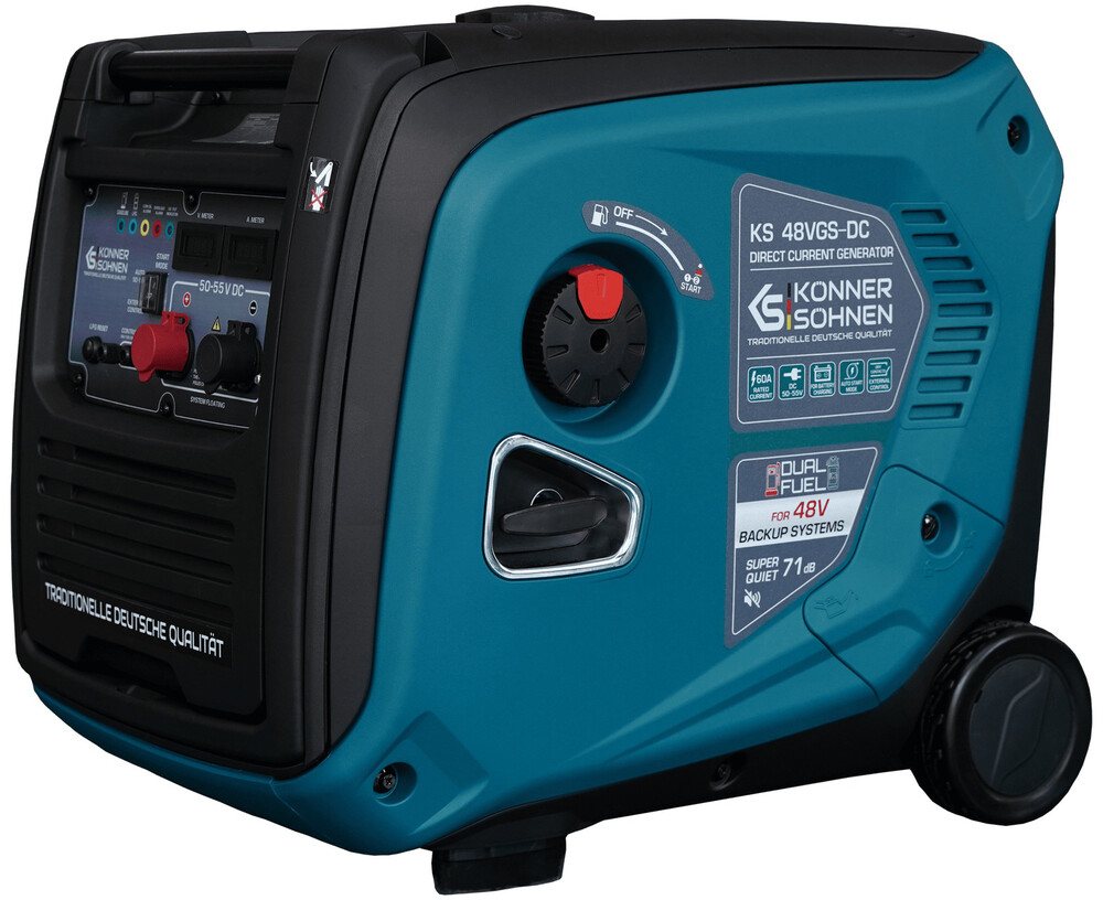 Двопаливний інверторний генератор Konner&Sohnen KS 48VGS-DC