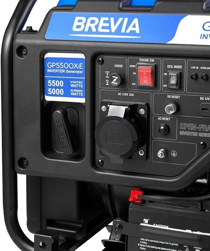 Генератор інверторний бензиновий BREVIA GP5500XiE, з електростартером — фото 4