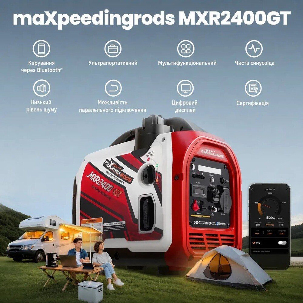 Інверторний генератор Maxpeedingrods MXR2400GT — фото 5