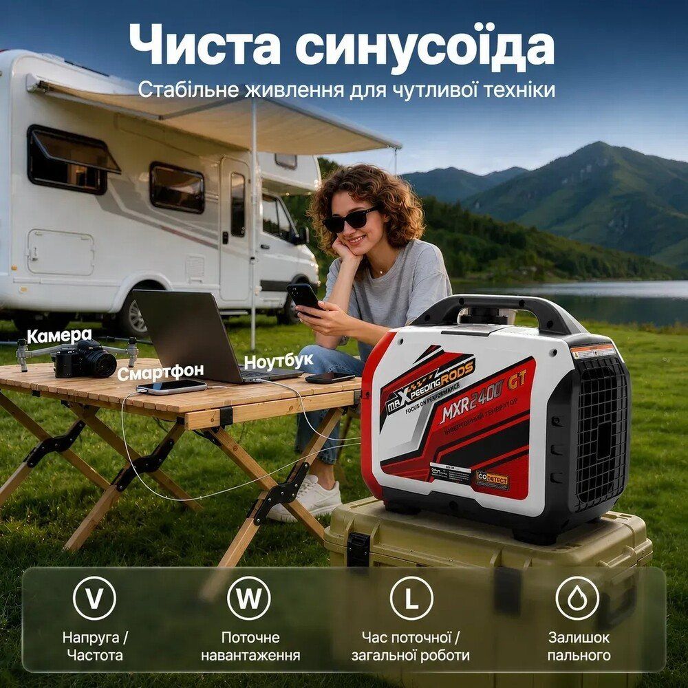 Інверторний генератор Maxpeedingrods MXR2400GT — фото 8