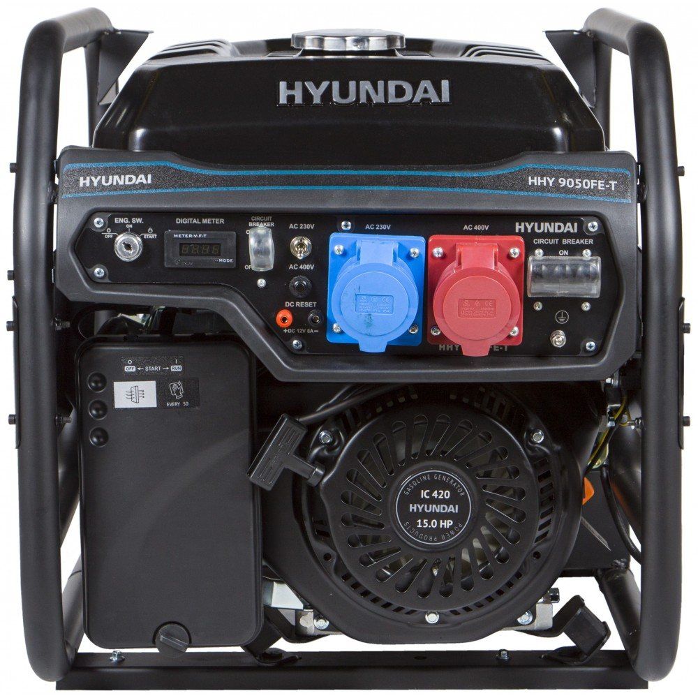 Генератор бензиновий Hyundai HHY 9050FE-T — фото 2