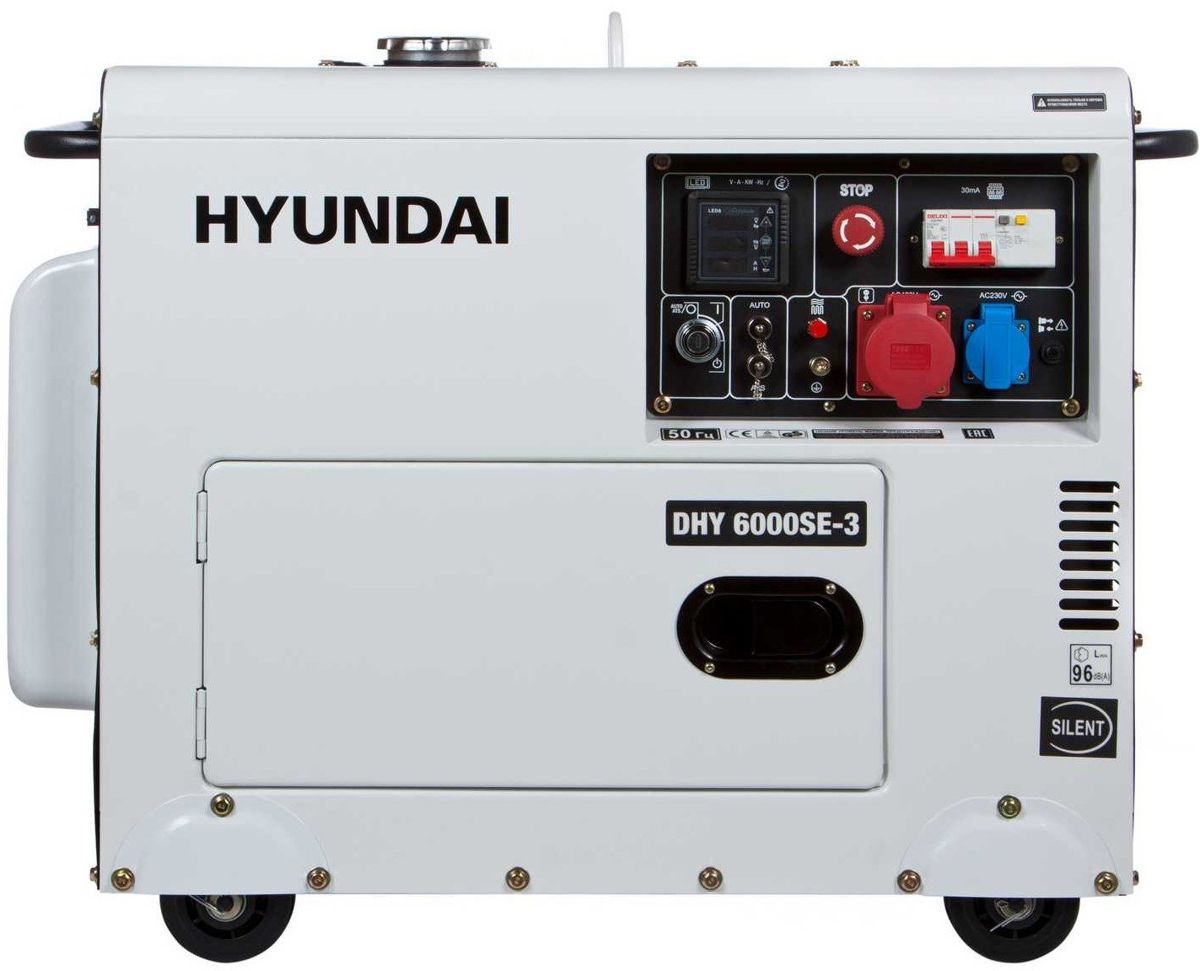 Генератор дизельний Hyundai DHY 6000SE-3