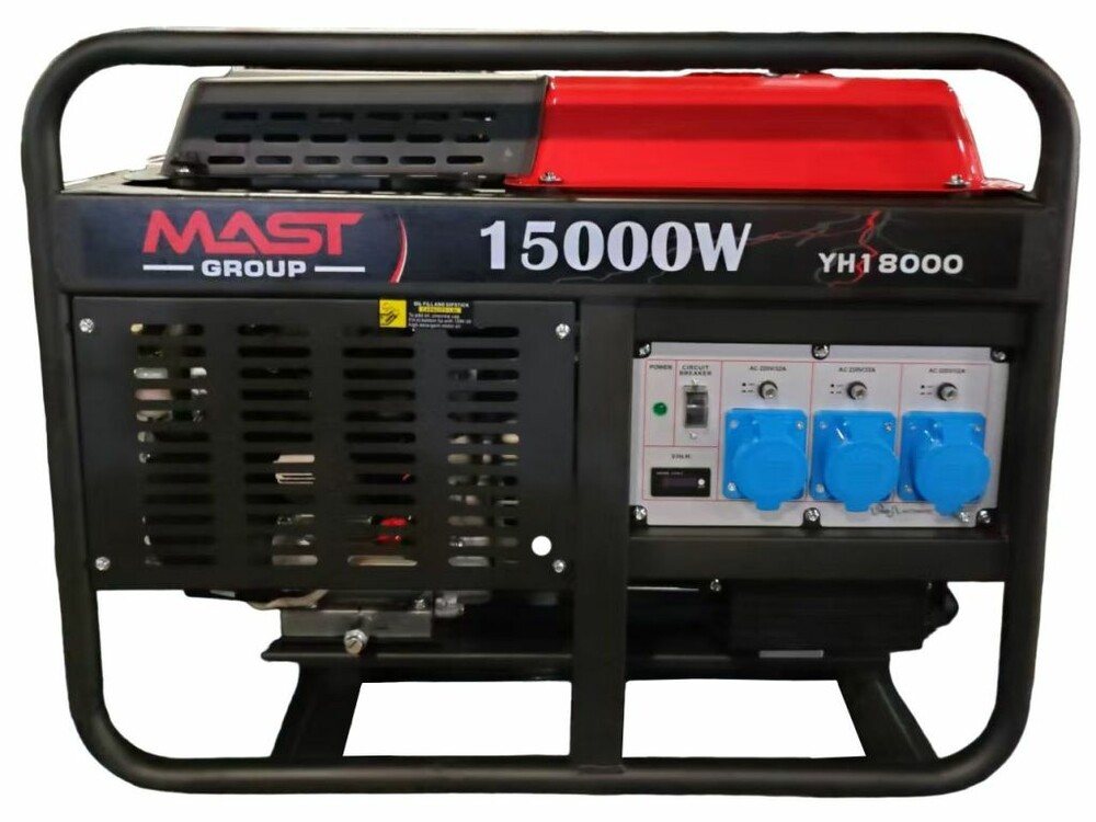 Бензиновий генератор Mast Group YH18000 + газова плита + електричний обігрівач (KYH18000) — фото 2