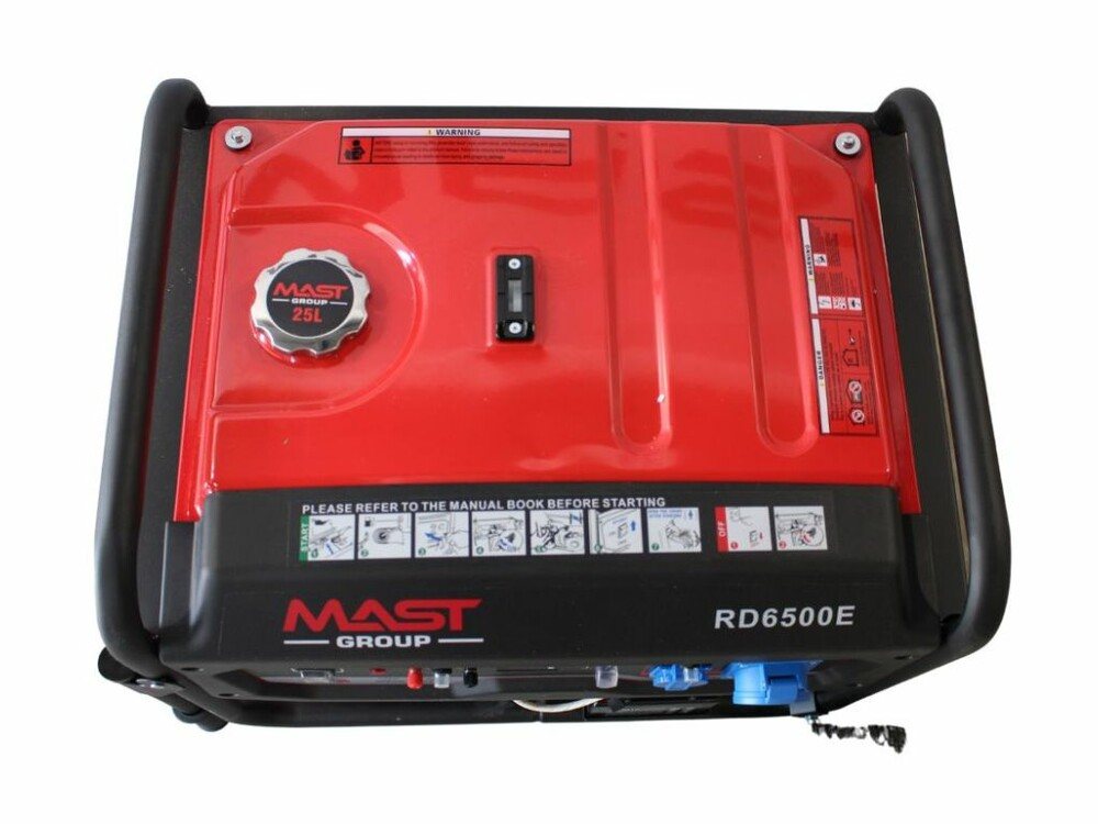 Бензиновий генератор Mast Group RD6500E + газова плита + електричний обігрівач (KRD6500E) — фото 7