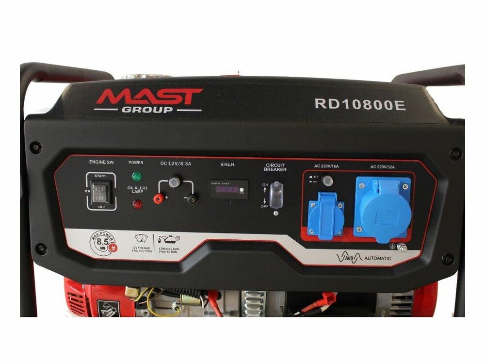 Бензиновий генератор Mast Group RD10800E + газова плита + електричний обігрівач (KRD10800E) — фото 6
