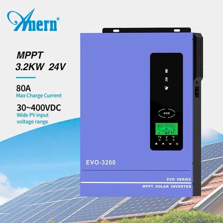 Гібридний інвертор Anern AN-SCI-EVO-3200, 24 В, 3000 Вт (безперебійник, UPS, ДБЖ) — фото 2