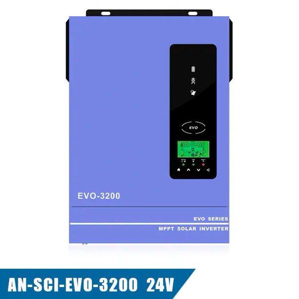 Гібридний інвертор Anern AN-SCI-EVO-3200, 24 В, 3000 Вт (безперебійник, UPS, ДБЖ) — фото 3