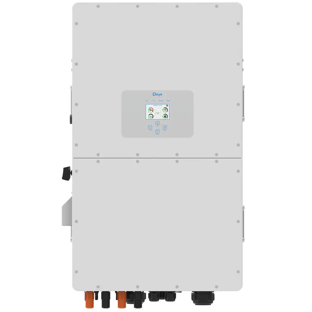 Гібридний інвертор Deye SUN-50K-SG01HP3-EU-BM4, HV, 160-800В, AC-50 кВт, PV-65 кВт, 3 фази (високовольтний безперебійник, UPS, ДБЖ)
