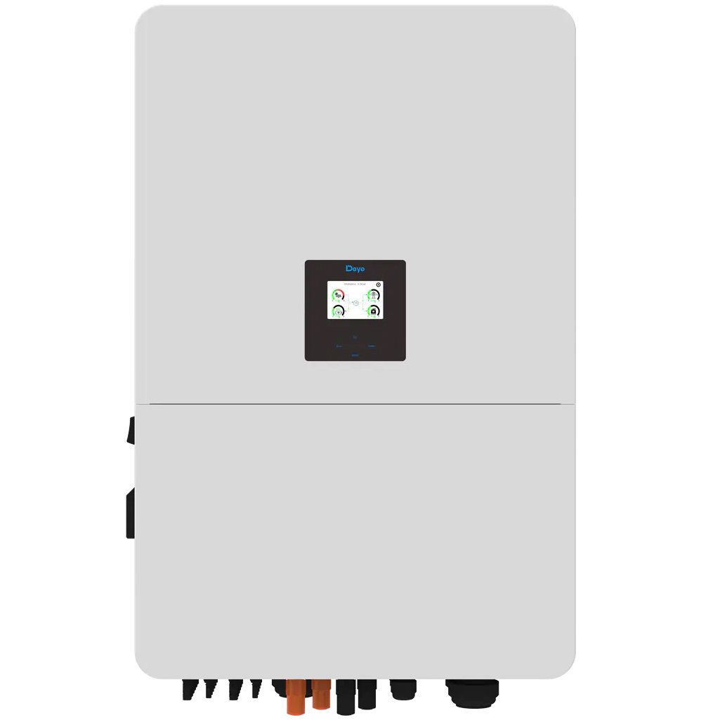 Гібридний інвертор Deye SUN-80K-SG02HP3-EU-EM6, HV, 160-1000В, AC-80 кВт, PV-160 кВт, 3 фази (високовольтний безперебійник, UPS, ДБЖ)