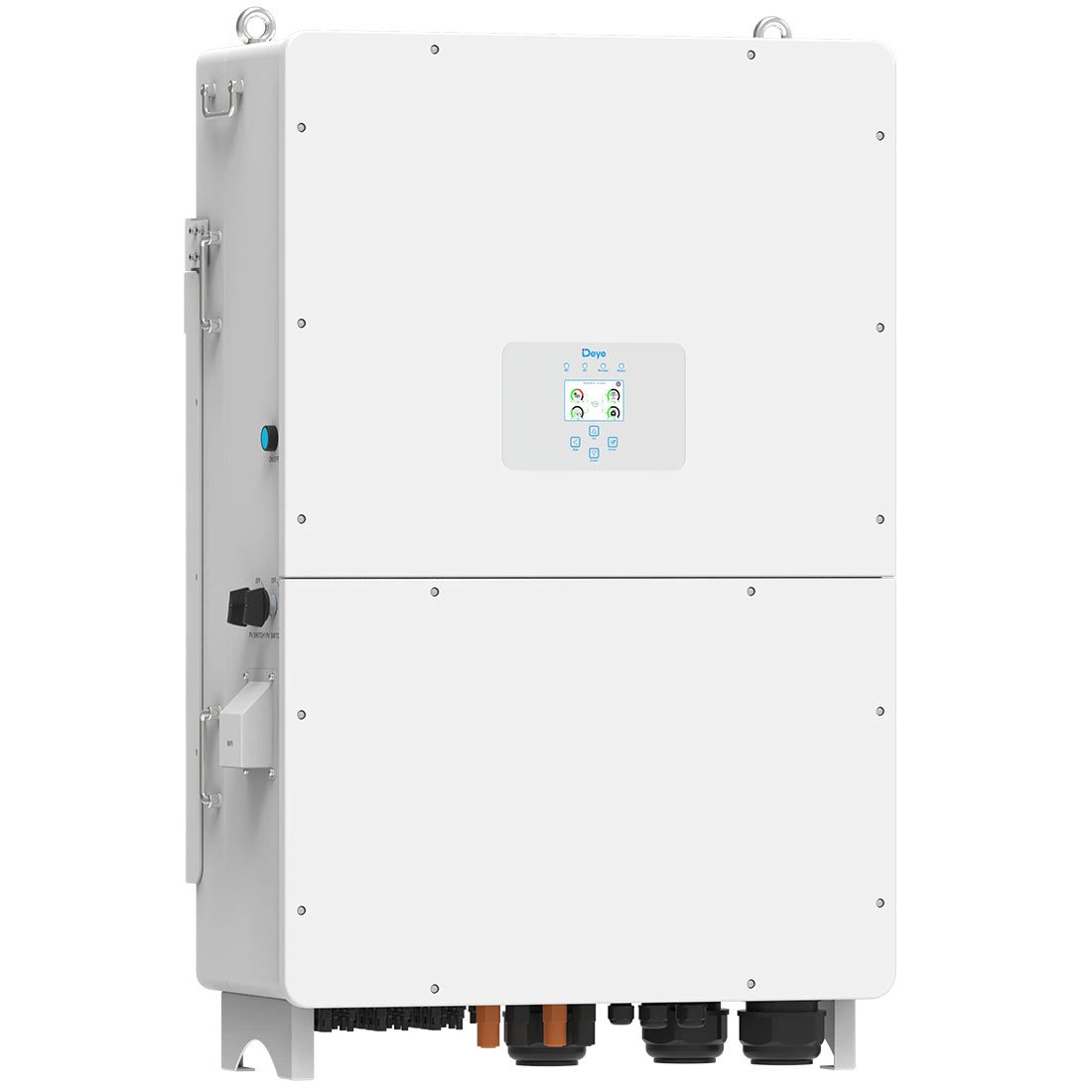 Гибридный инвертор Deye SUN-100K-SG02HP3-EU-GM10, HV, 160-1000В, AC-100 кВт, PV-200 кВт, 3 фазы (высоковольтный безперебійник, UPS, ДБЖ)