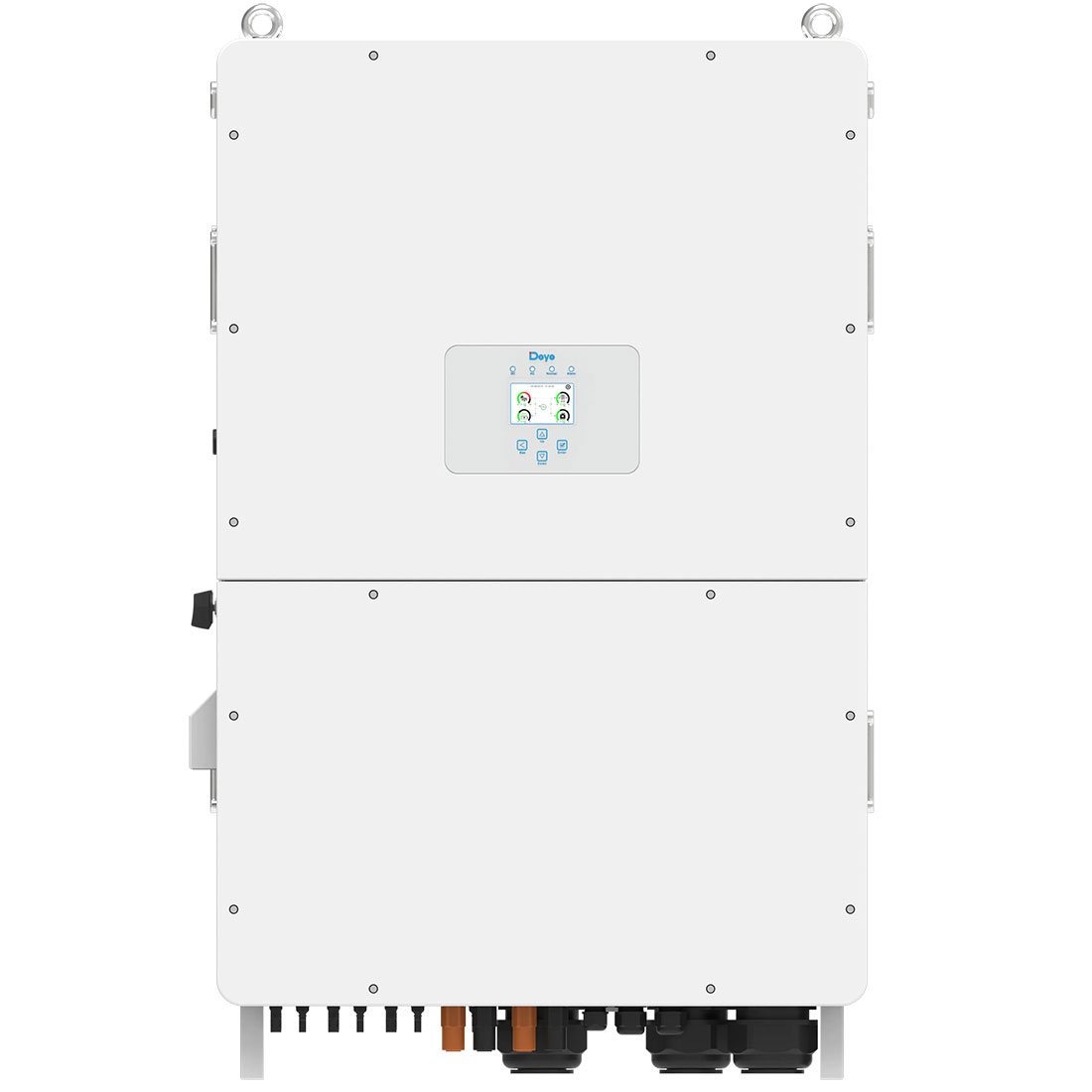 Гібридний інвертор Deye SUN-125K-SG02HP3-EU-GM10, HV, 160-1000В, AC-125 кВт, PV-250 кВт, 3 фази (високовольтний безперебійник, UPS, ДБЖ) — фото 2