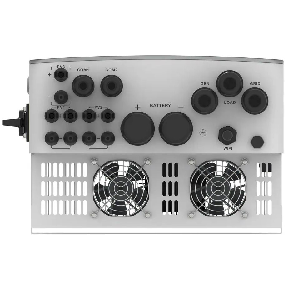Гібридний інвертор Deye SUN-8K-SG06LP1-EU-BM3, 48 В, 8000 Вт, 1 фаза (безперебійник, UPS, ДБЖ) — фото 4