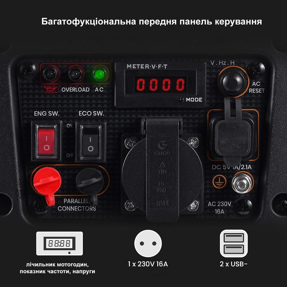 Інверторний генератор Maxpeedingrods MXR1500 — фото 6