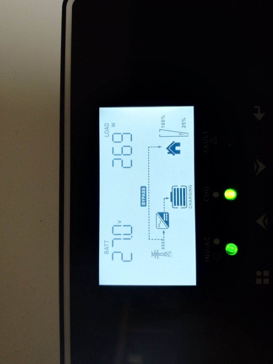 Гібридний інвертор Daxtromn AOH-3.2KVA, 24 В, 60 А, 3000 Вт (безперебійник, UPS, ДБЖ) — фото 7
