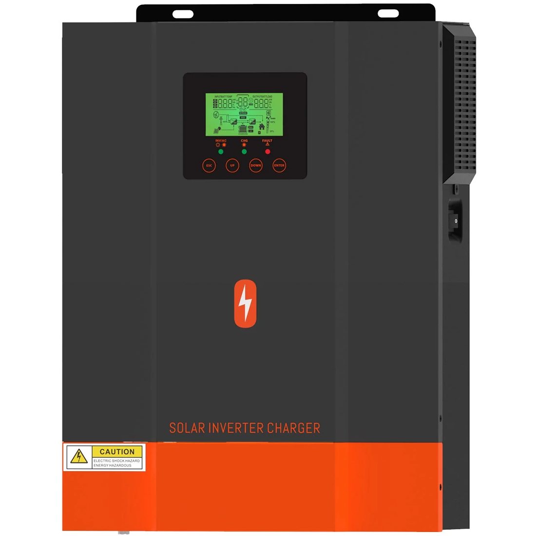 Гібридний інвертор Powmr Solar 3200W POW-HVM3.2H-24V-N, 24 В, 3000 Вт (безперебійник, UPS, ДБЖ) — фото 2