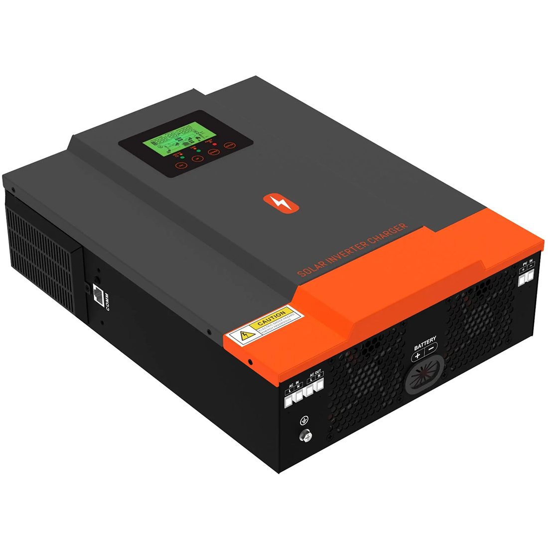 Гібридний інвертор Powmr Solar 3200W POW-HVM3.2H-24V-N, 24 В, 3000 Вт (безперебійник, UPS, ДБЖ) — фото 3
