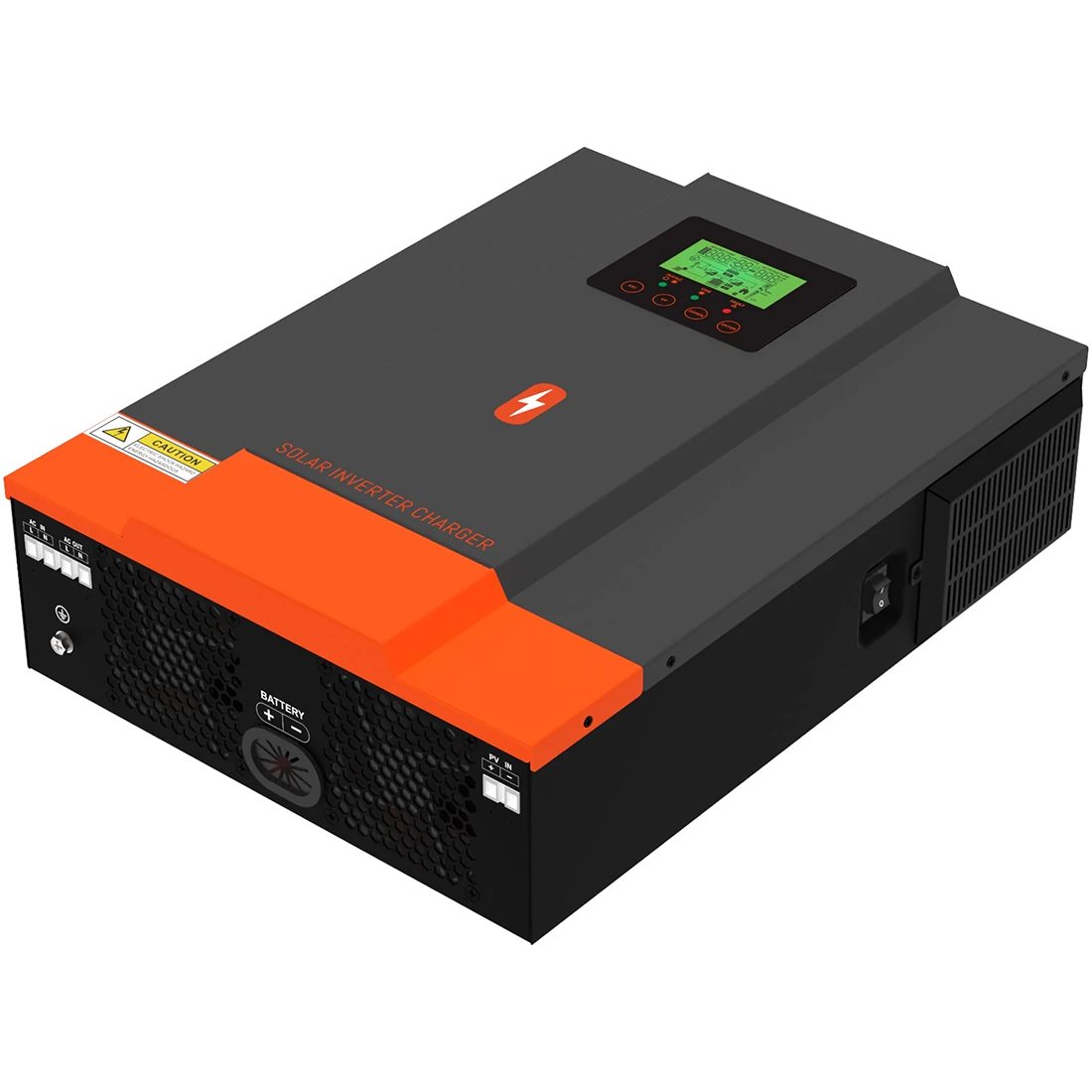 Гібридний інвертор Powmr Solar 3200W POW-HVM3.2H-24V-N, 24 В, 3000 Вт (безперебійник, UPS, ДБЖ) — фото 4