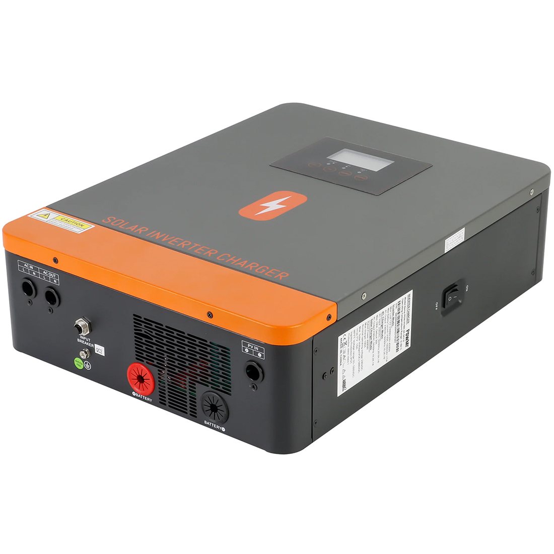 Гібридний інвертор Powmr Solar 4200W POW-HVM4.2K-24V-D, 24В-4200Вт / 12В-2300Вт (безперебійник, UPS, ДБЖ) — фото 5