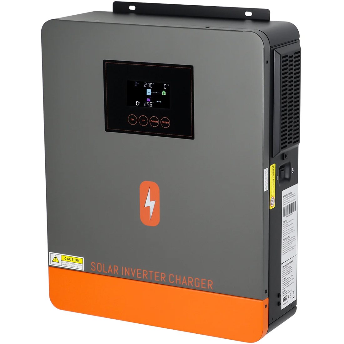 Гібридний інвертор Powmr Solar 6200W POW-HVM6.2M-48V-E, 48 В, 6200 Вт (безперебійник, UPS, ДБЖ) — фото 3