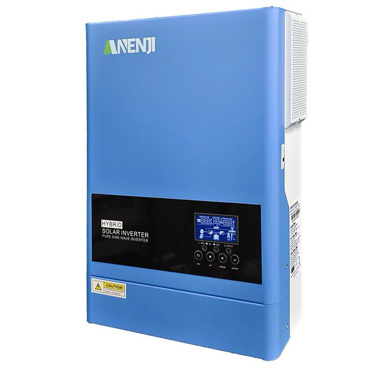 Гібридний інвертор Anenji ANJ-6200-48V-WIFI, 48 В, 6200 Вт (безперебійник, UPS, ДБЖ) — фото 3