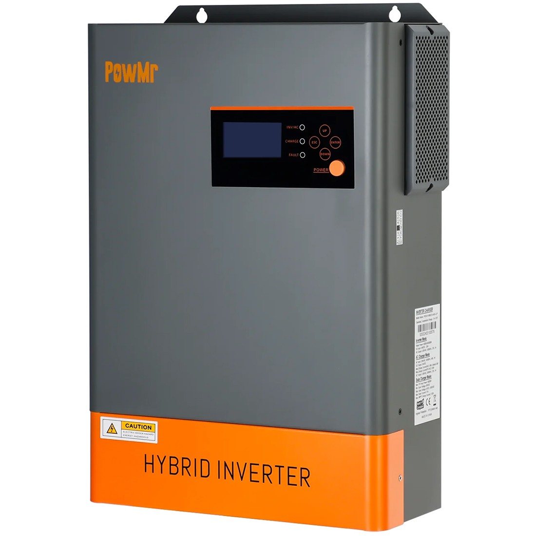 Гібридний інвертор Powmr POW-HVM6.2K-48V-LIP, 48 В, 6200 Вт, (безперебійник, UPS, ДБЖ) — фото 3