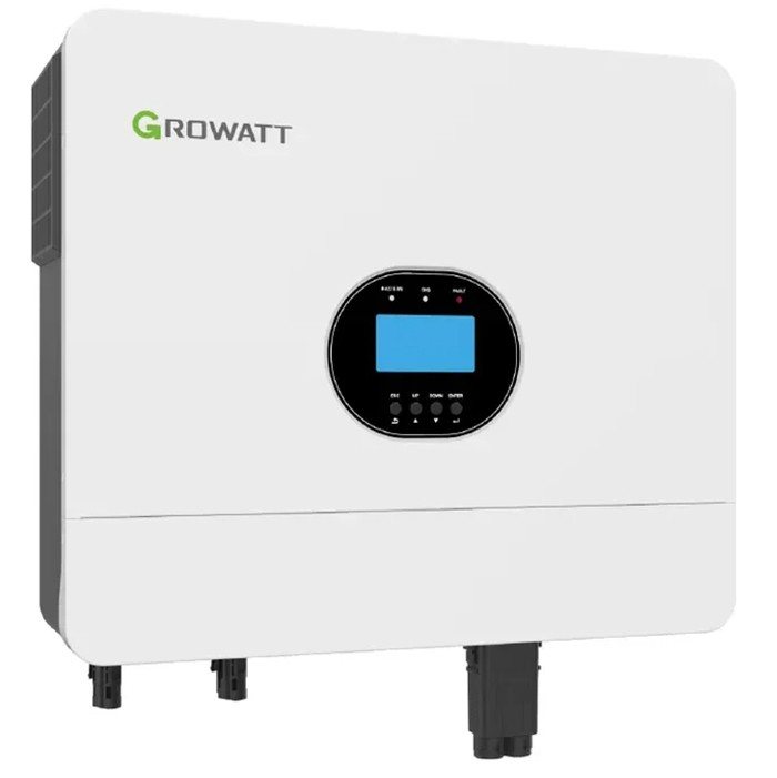 Гібридний інвертор Growatt SPF 6000 ES Plus, 48 В, 6000 Вт, 100 А (безперебійник, UPS, ДБЖ)