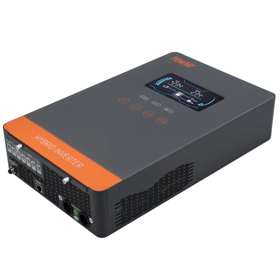 Гібридний інвертор Powmr POW-HVM6.5K-48V-P, 48 В, 6500 Вт (безперебійник, UPS, ДБЖ) — фото 3