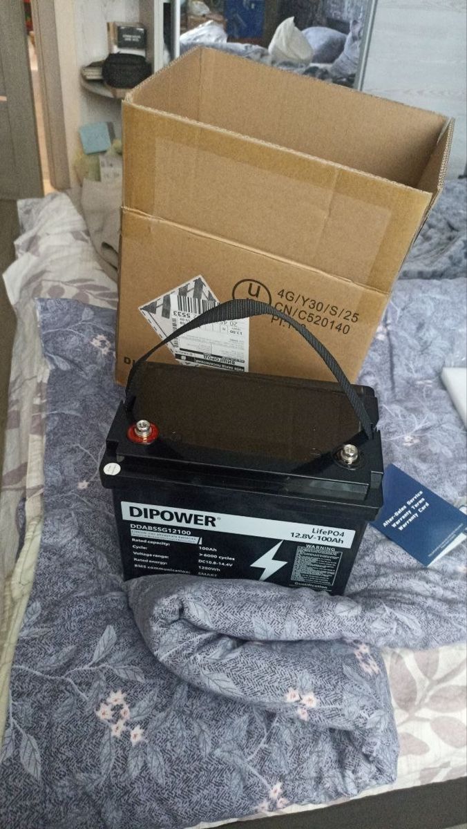 Акумулятор Dipower DDABSSG12100 LiFePO4 12V/100AH, 1280W*h (літій-залізо-фосфатний акумулятор для ДБЖ (UPS)) — фото 4