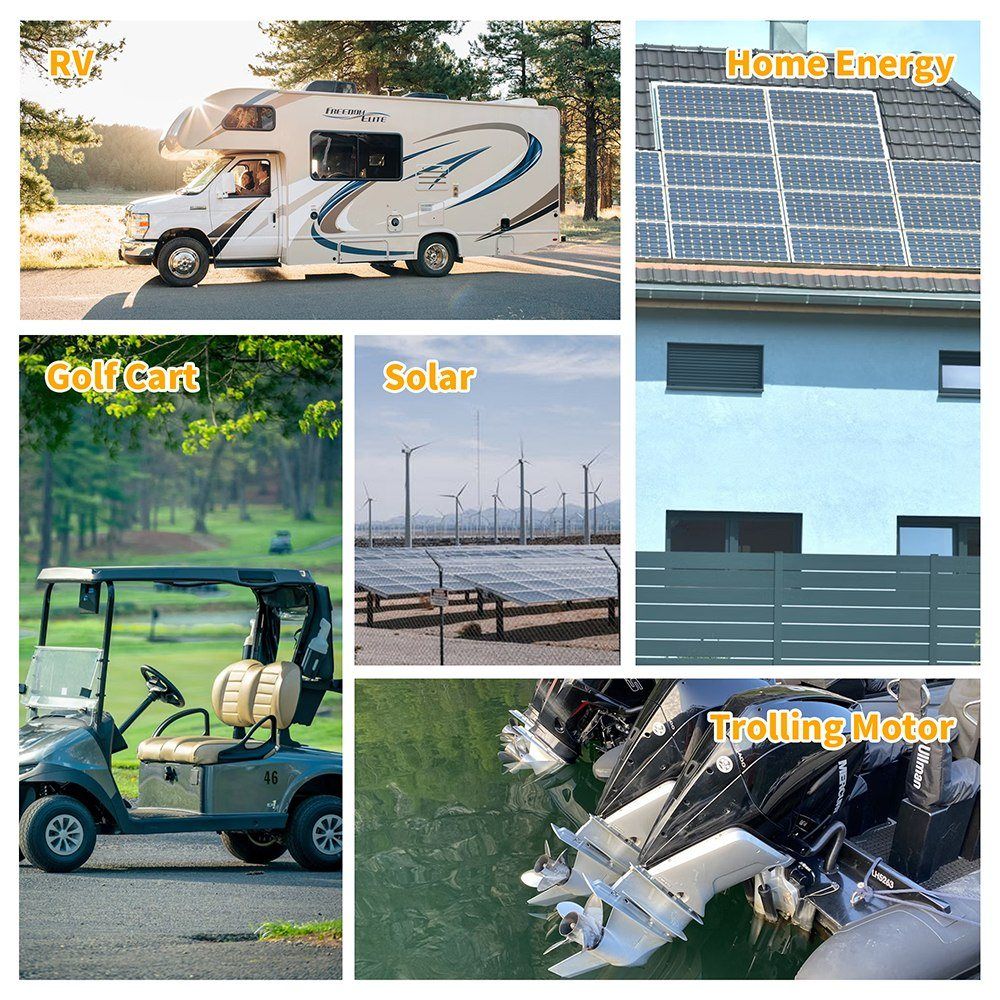 Акумулятор FLYFOREE LiFePO4 12V/100AH (1280W*h), Smart BMS, Bluetooth APP, (літій-залізо-фосфатний акумулятор для ДБЖ (UPS)) 260 мм — фото 5