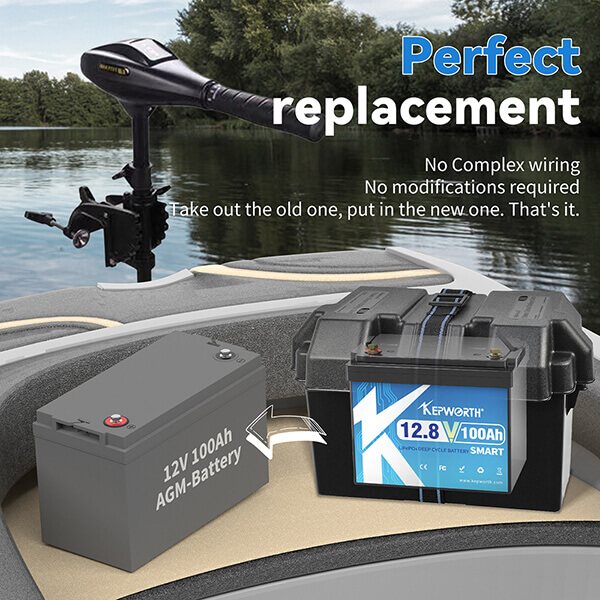 Акумулятор Kepworth LiFePO4 Mini 12V/100AH (1280W*h), Smart BMS, Bluetooth APP (літій-залізо-фосфатний акумулятор для ДБЖ (UPS)) — фото 4
