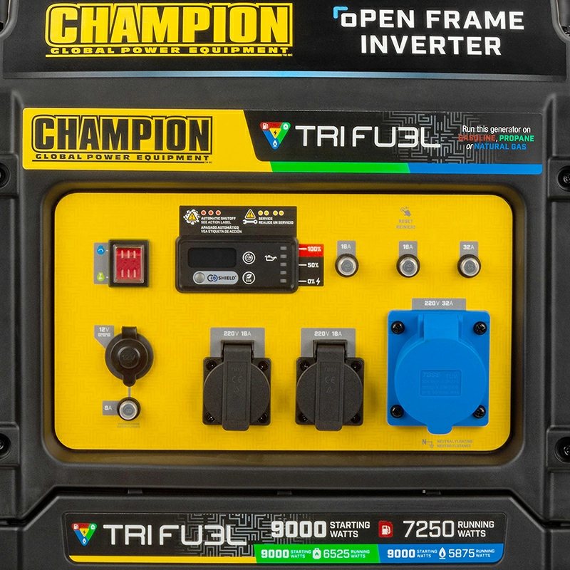 Газовий генератор CHAMPION C9000iE Tri Fuel (501176-UA) — фото 6