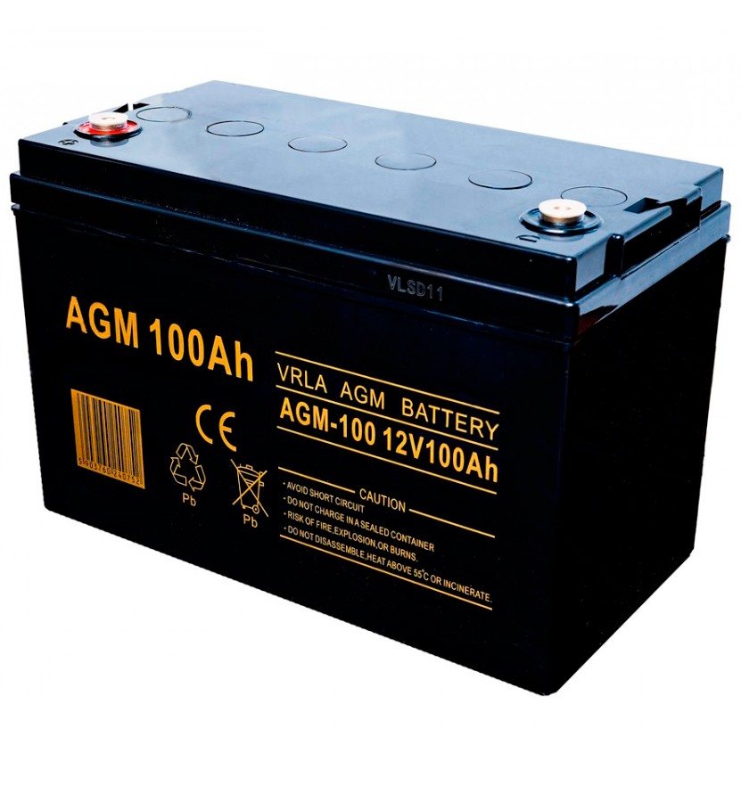 Акумулятор Volt Polska AGM 12В 100 A*год (1200 Вт*год), VRLA (кислотно-лужні)