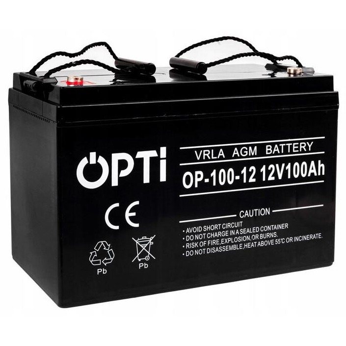 Акумулятор VOLT AGM OPTI 12В/100 А*год VRLA (1200 Вт*год), батарея глибокого циклу, AGM (кислотно-лужний) — фото 5