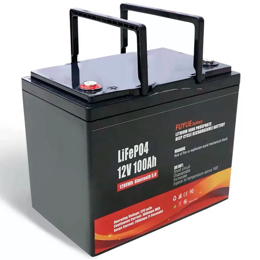 Акумулятор Fuyue LiFePO4 12V/100AH (1280W*h) (літій-залізо-фосфатний акумулятор для ДБЖ (UPS), Bluetooth APP, Smart BMS) — фото 3