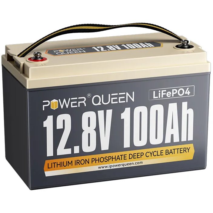 Акумулятор Power Queen LiFePO4 12V/100Ah (1280Wh) (літій-залізо-фосфатний акумулятор для ДБЖ (UPS))