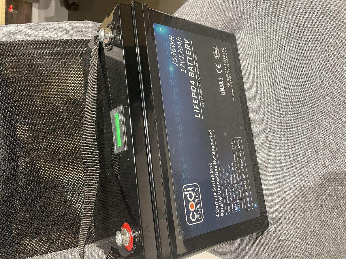 Акумулятор Codi Energy LiFePO4 12V/120AH (1440W*h) (літій-залізо-фосфатний акумулятор для ДБЖ (UPS)) — фото 7