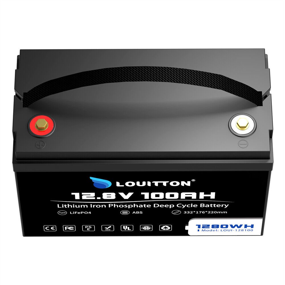 Акумулятор Louitton LiFePO4 12V/100AH (1280W*h) (літій-залізо-фосфатний акумулятор для ДБЖ (UPS)) — фото 5