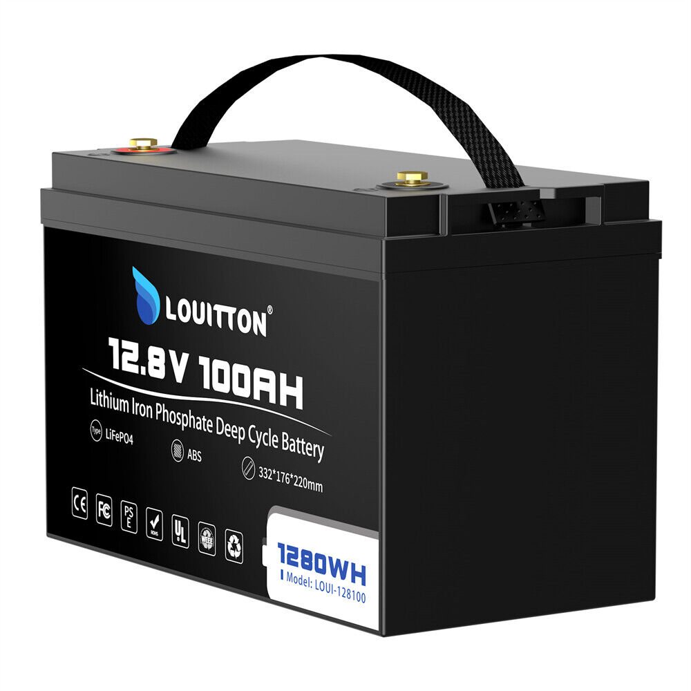 Акумулятор Louitton LiFePO4 12V/100AH (1280W*h) (літій-залізо-фосфатний акумулятор для ДБЖ (UPS)) — фото 6