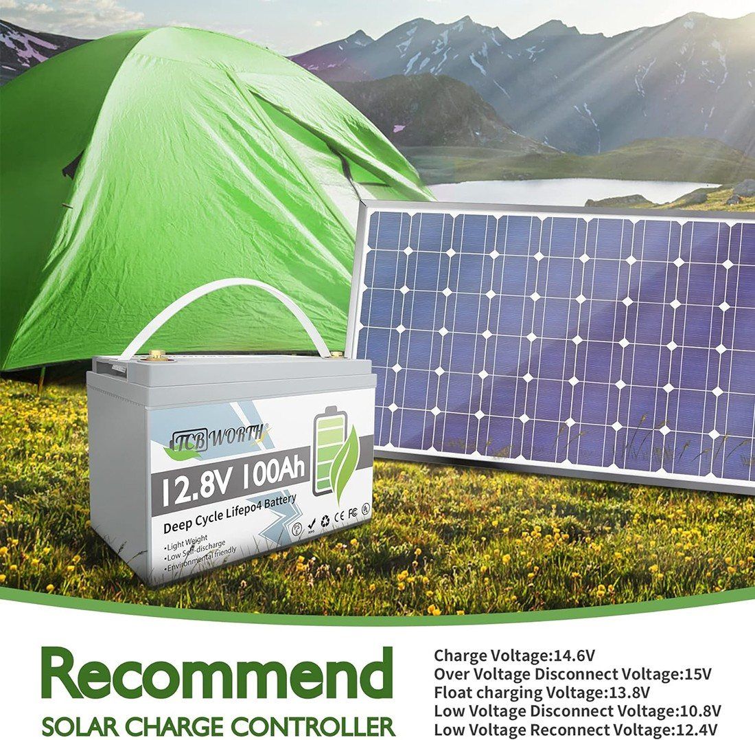 Акумулятор TCBWorth LiFePO4 12V/100AH, 1280W*h, 100A (літій-залізо-фосфатний акумулятор для ДБЖ (UPS)) — фото 5