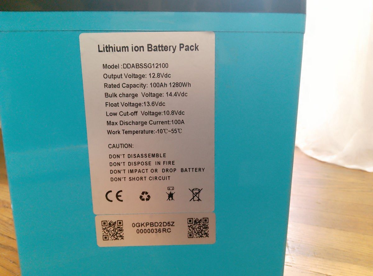 Акумулятор Dipower LiFePO4 12V/100AH (1280W*h), Smart BMS, Bluetooth APP (літій-залізо-фосфатний акумулятор для ДБЖ (UPS)) — фото 6