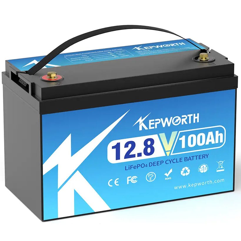 Акумулятор Kepworth LiFePO4 12V/100AH (1280W*h) (33,2х17,65х22 см, для будинку, котла, сонячних батарей) — фото 2