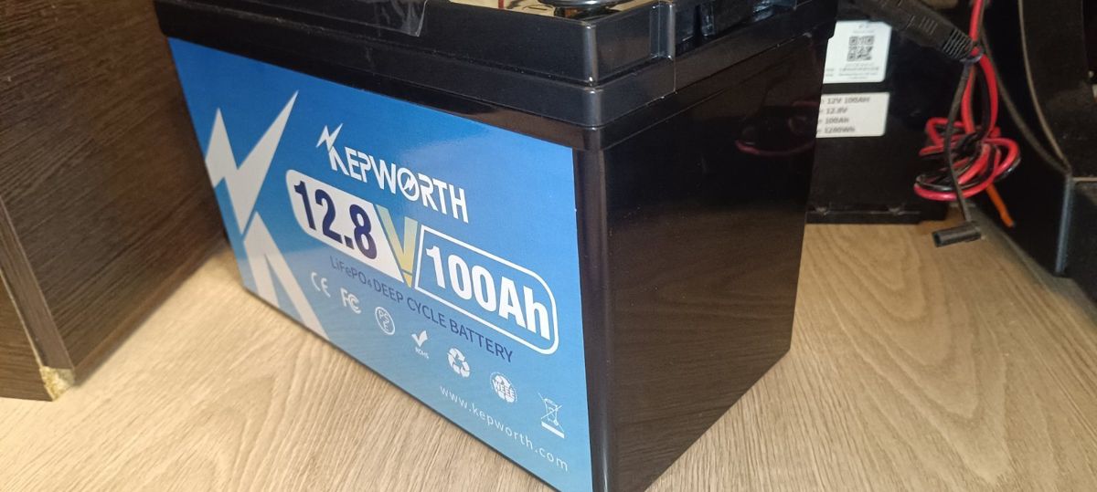 Акумулятор Kepworth LiFePO4 12V/100AH (1280W*h) (33,2х17,65х22 см, для будинку, котла, сонячних батарей) — фото 7