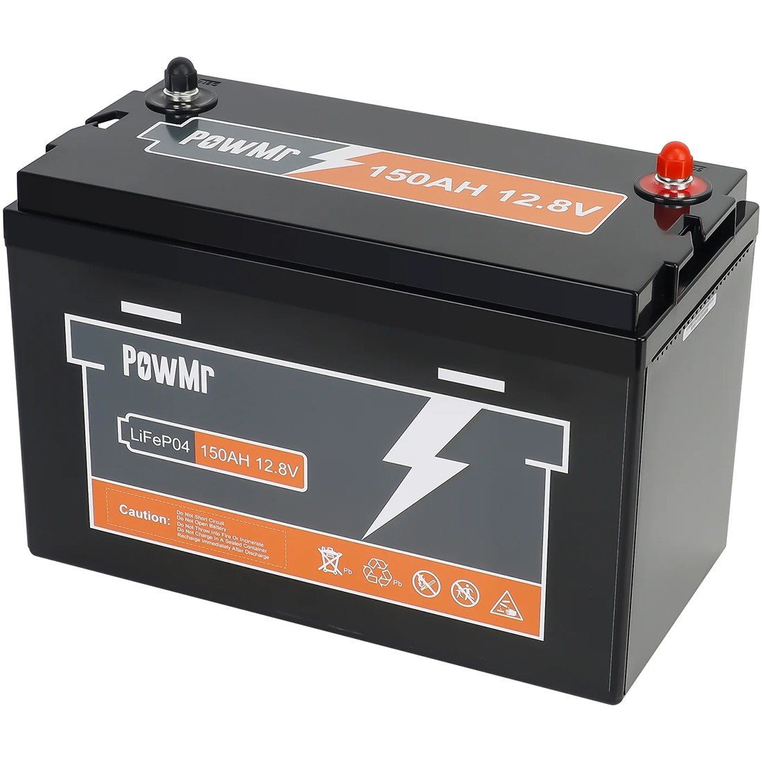Акумулятор PowMr 12,8V/150Ah, 1920W*h, 100A (LiFePO4, для будинку, котла, сонячних батарей) — фото 3