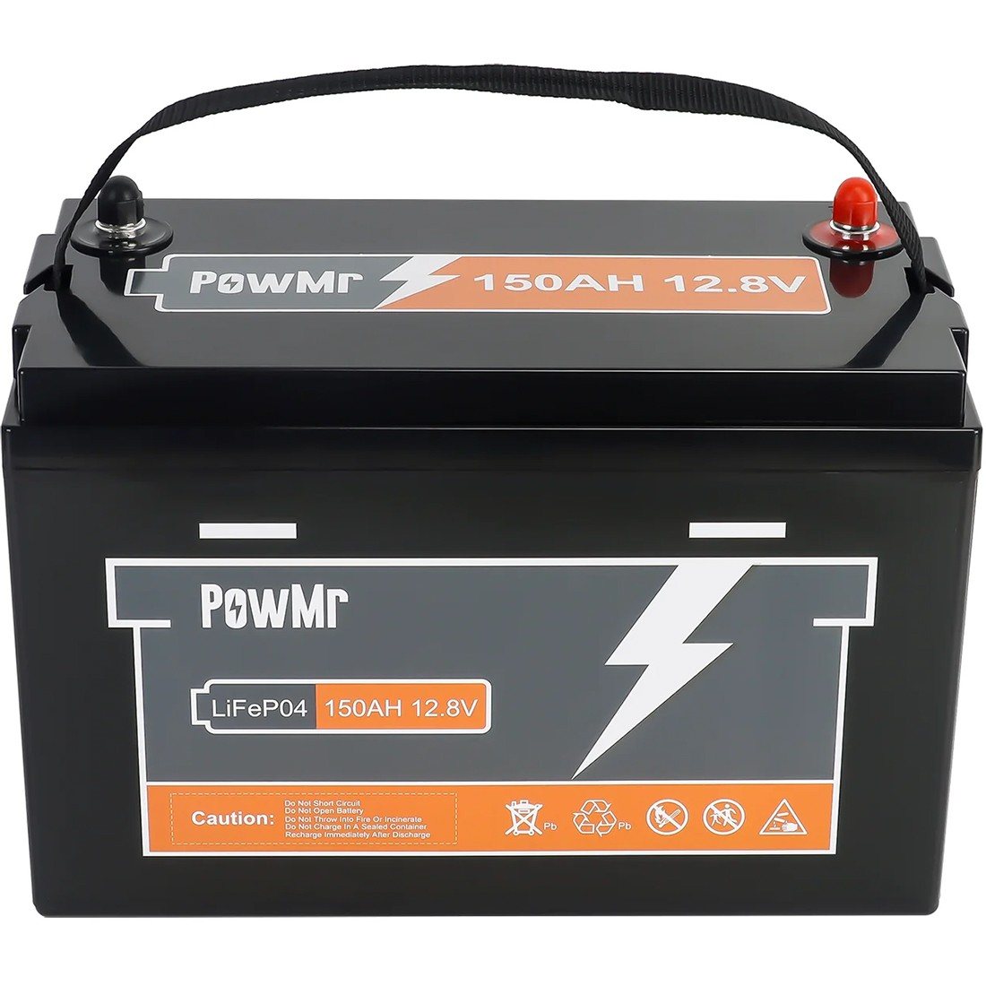 Акумулятор PowMr 12,8V/150Ah, 1920W*h, 100A (LiFePO4, для будинку, котла, сонячних батарей) — фото 4