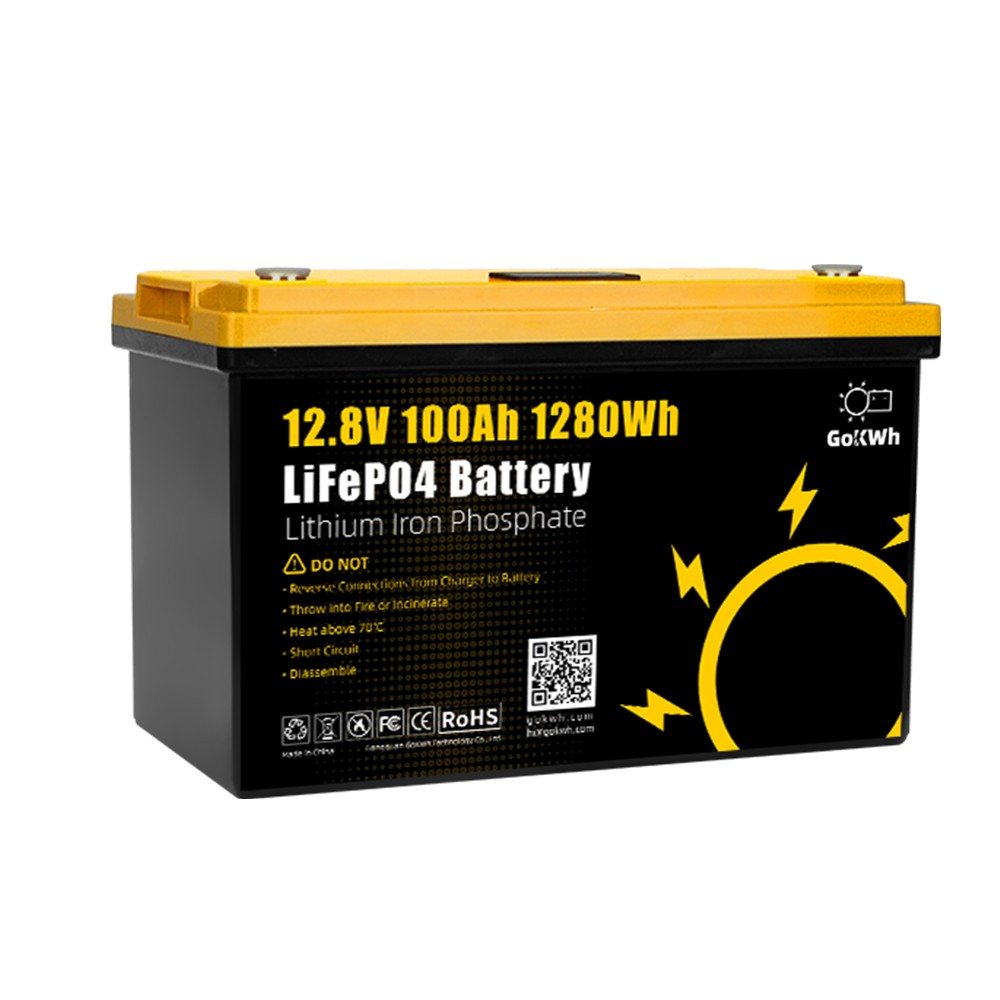 Акумулятор GoKwt LiFePO4 12V/100AH (1280W*h), з дисплеєм (літій-залізо-фосфатний акумулятор для ДБЖ (UPS)) — фото 4