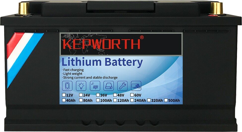 Акумулятор Kepworth LiFePO4 12V/120AH (1440W*h) (літій-залізо-фосфатний акумулятор для ДБЖ (UPS))